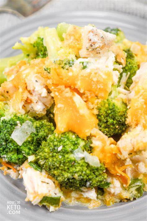 Slow Cooker Keto Chicken Broccoli Casserole - How 2 Do Keto