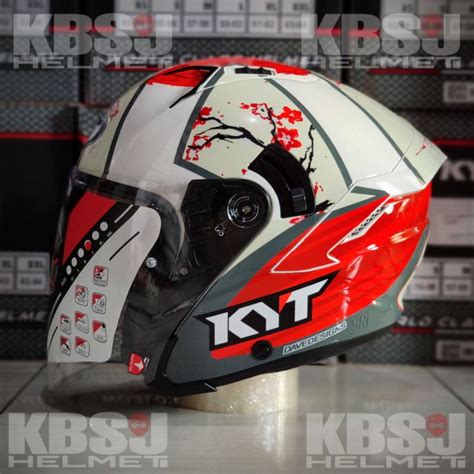 Jual HELM KYT NFJ XAVI SAKURA LIMITED EDITION Shopee Indonesia