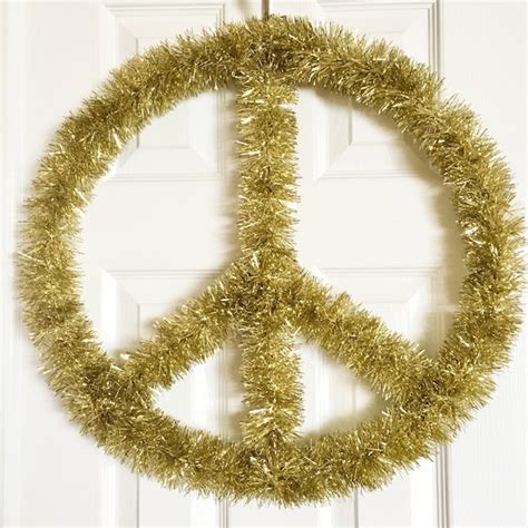 Peace Wreath For Front Door Etsy