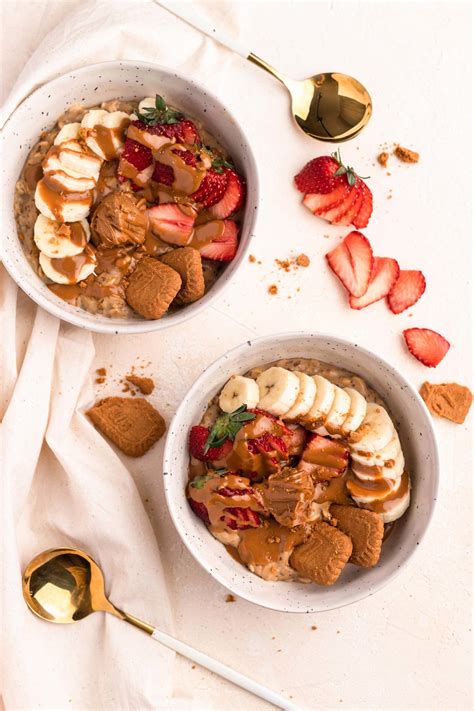 Easy Biscoff Porridge Vegan The Chestnut Bakery