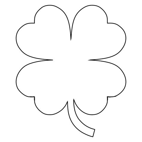 Shamrock Outline Printable