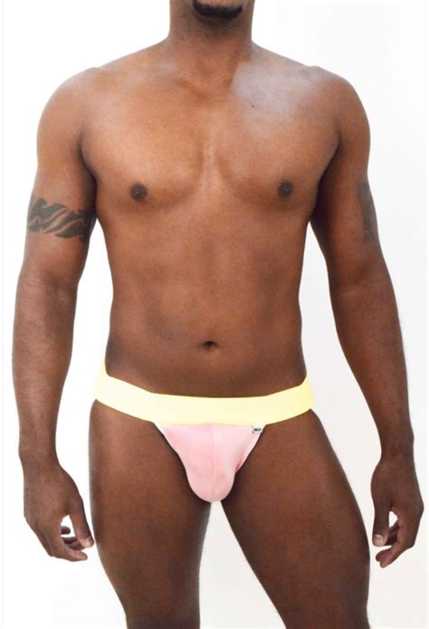 Jock Strap Rosa e Amarelo Lolla Sex Shop Loja Online do Bem estar Íntimo