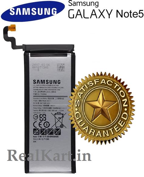 Original Samsung Galaxy Note 5 Sm N9208 Battery Eb Bn920abe 3000mah