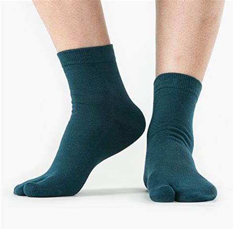 Men S Flip Flop Socks Tabi Split Toe Geta Wicking Cotton Pack Of At