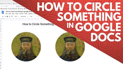 How To Circle Something In Google Docs Image Or Picture Youtube