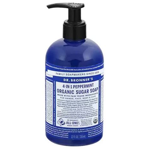 Dr Bronner S Organic 4 In 1 Sugar Soap Spearmint Peppermint