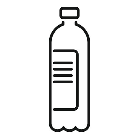 Water Bottle Icon Outline Vector Sport Food Vector Art At