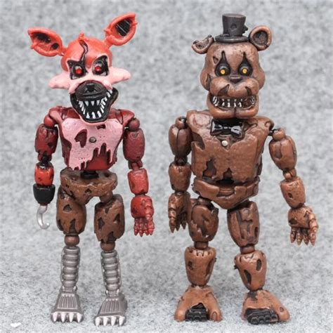 6 Pcs Set Five Night At Freddy Action Figure Fnaf Bonnie Foxy Freddy