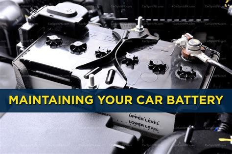 How To Maintain A Car Battery