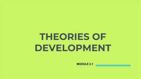 Solution Module 2 1 Theories Of Development Studypool