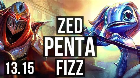 ZED Vs FIZZ MID Penta 10 Solo Kills Legendary 24 4 11 1 3M