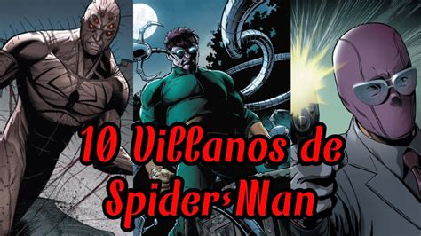 10 Villanos De Spider Man YouTube