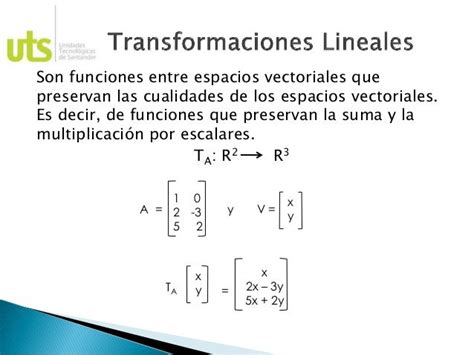 Algebra Lineal 3 Transformaciones Lineales