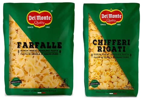 Del Monte Farfalle Pasta Imported G Del Monte Chifferi Pasta