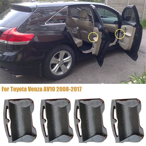 4x Car Door Check Strap Check Assy Repair Kit Stopper Damping Clip For Toyota Venza Av10