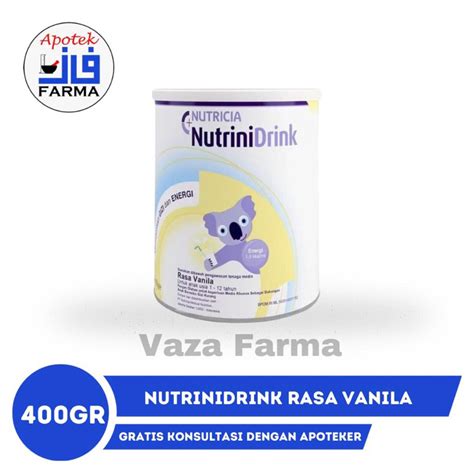 Jual NUTRINIDRINK VANILA 400GR 1 12 TAHUN Shopee Indonesia