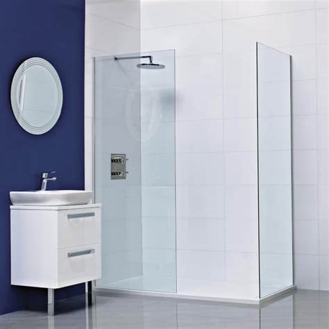 In10 8mm Shower Wetroom Glass Panel 700mm And Chrome Profile