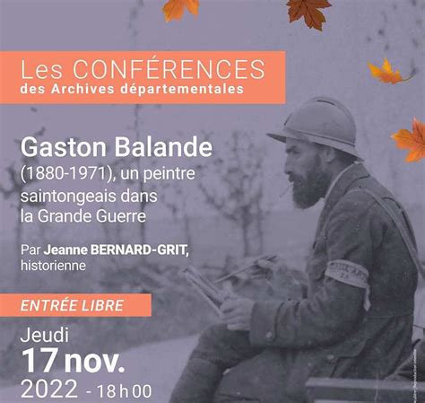 Conf Rence Association Les Amis De Gaston Blande