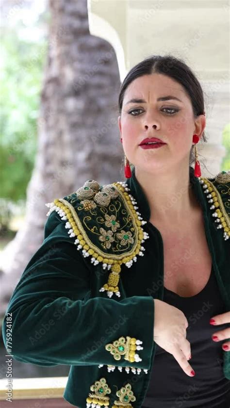 Latina Woman Dances As A Way Of Life 4K Vertical Video Showing How She Tours Around The World