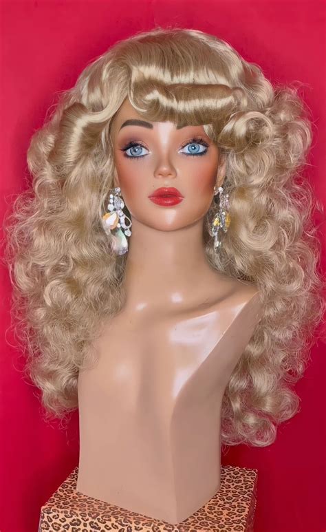 Farrah Fawcett Wig Feather Bangs Wig 1970s Wig Disco Costume Wig