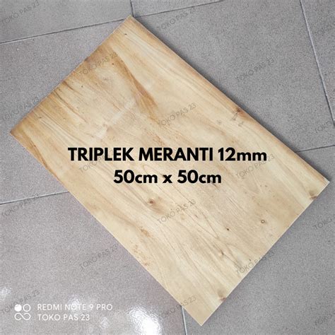 Jual TRIPLEK MULTIPLEK PAPAN KAYU LAPIS PLYWOOD UKURAN 50cm X