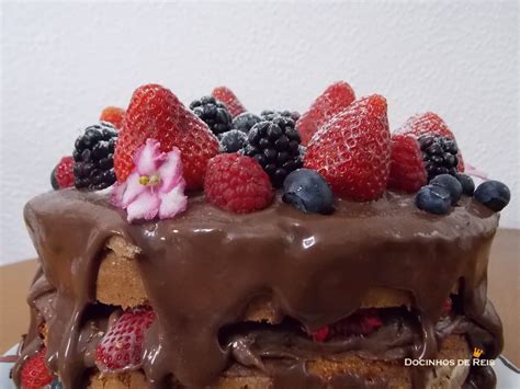 Naked Cake Frutas Vermelhas Elo Produtos Especiais