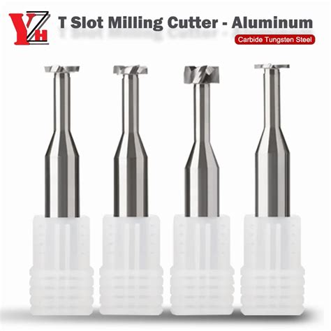 YZH Carbide Aluminum T Slot Milling Cutter HRC55 CNC For Al Steel