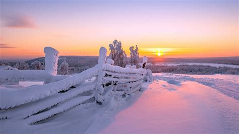 Sunset Snow Wallpapers - Wallpaper Cave