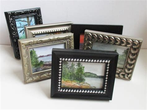 Miniature Painting Framed ACEO Artist Trading Card Landscape