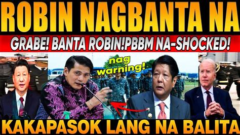 NAKU PO ROBIN MAY PASABOG SA MAMAYAN PBBM NA SHOCKED ROBIN KAMPI PARIN