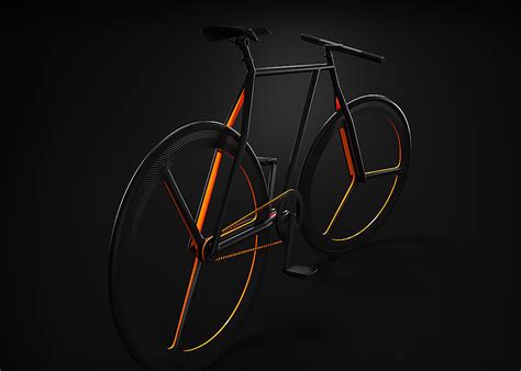 Ion Lucins Baik Is A Minimal Bicycle With Vivid Orange Accents