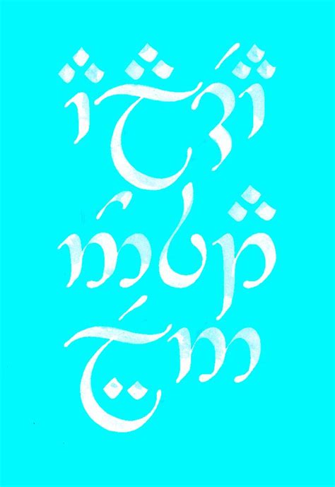 Happy birthday to you Greetings in Elvish (Tengwar) | Nerd love, Elvish ...