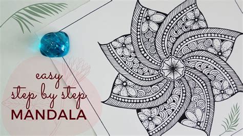 How To Draw A Mandala Art For Beginners Mandala Drawing