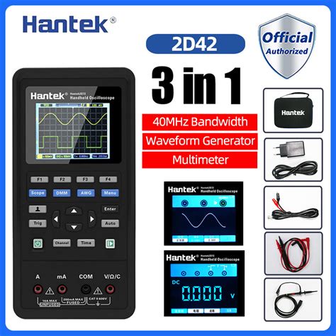 Hantek Original 2d42 2d72 Oscilloscope Digital Multimeter Tester Osciloscope Waveform Generator