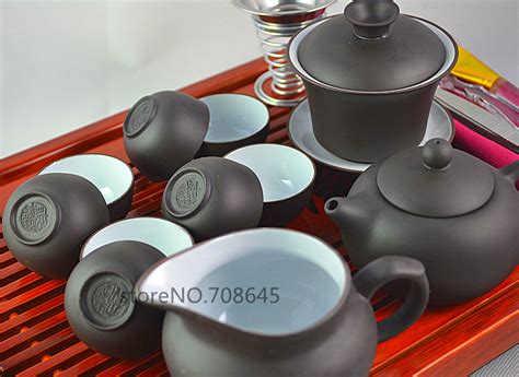 Купить Фиолетовая глина фарфоровый чайный набор с 33 см * 24,5 см * 5,5 ...