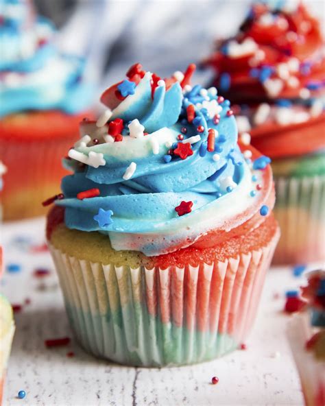 Red White And Blue Cupcakes Like Mother Like Daughter