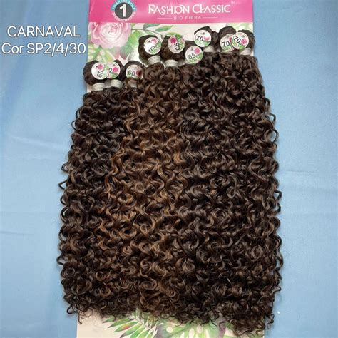 CARNAVAL 70cm FASHION CLASSIC Cabelo Cacheado Cacho CAIPIRA Bio