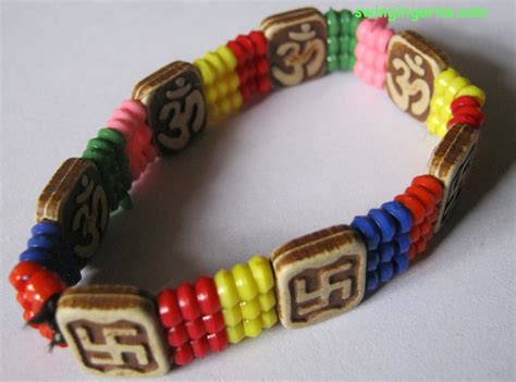 Coloured Swastika Bangle Swinging Arms