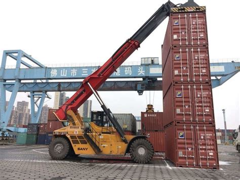 T Telescopic Handler Container Reach Stacker For Loading Unloading