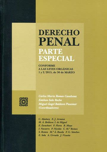 Derecho Penal Parte Especial 2016comares Librería Tirant Lo Blanch