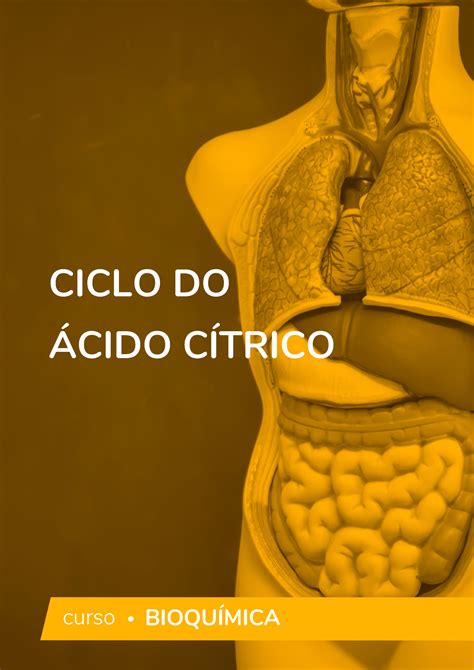 Ciclo do acido citrico BIOQUÍMICA CICLO DO ÁCIDO CÍTRICO CICLO DO