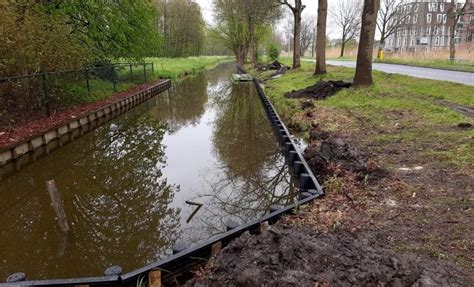 Werkzaamheden Aan Houten Oeverbescherming Gemeente Gouda