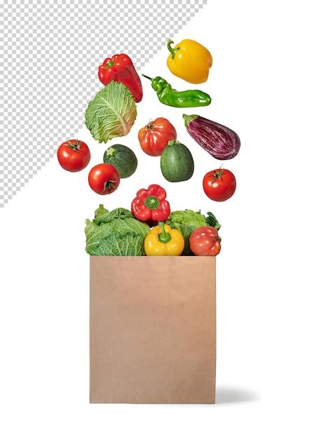 Maquette De L Gumes Frais Dans Un Sac En Papier Recyclable Psd Premium