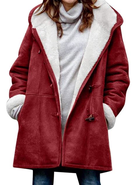 Buy Karlywindow Fleece Lined Parka Jacket For Women Winter Warm Thicken