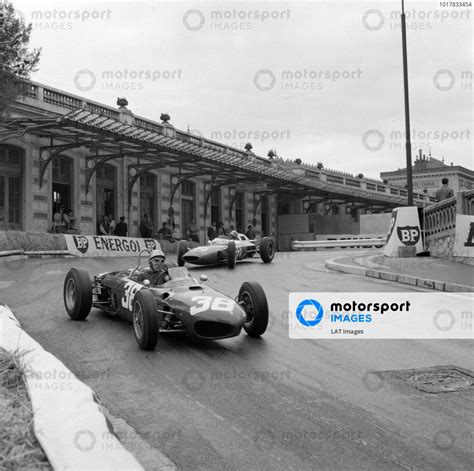 Lorenzo Bandini Ferrari Leads Jack Brabham Lotus Climax