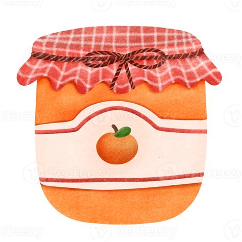 Orange Jam Jar Png