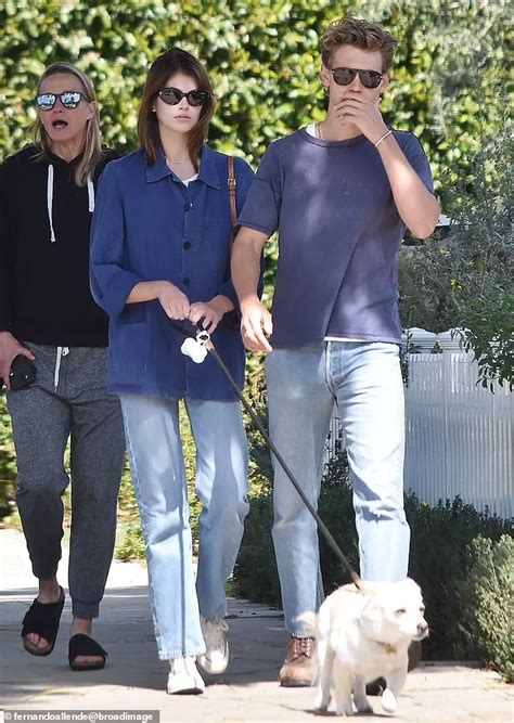 Kaia Gerber And Beau Austin Butler Take Her Pet Pooch On A Walk In La