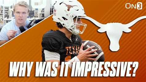 WHY Texas Longhorn QB Arch Manning Spring Game Performance Was