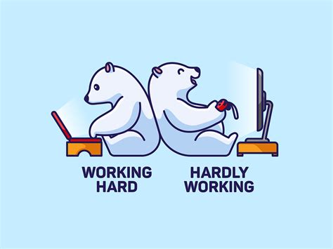 Working Hard / Hardly Working by Alfrey Davilla | vaneltia on Dribbble