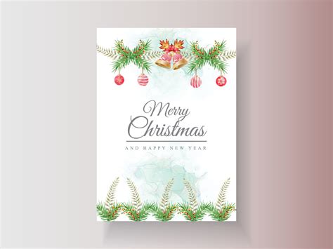 Beautiful card template christmas theme 3791616 Vector Art at Vecteezy